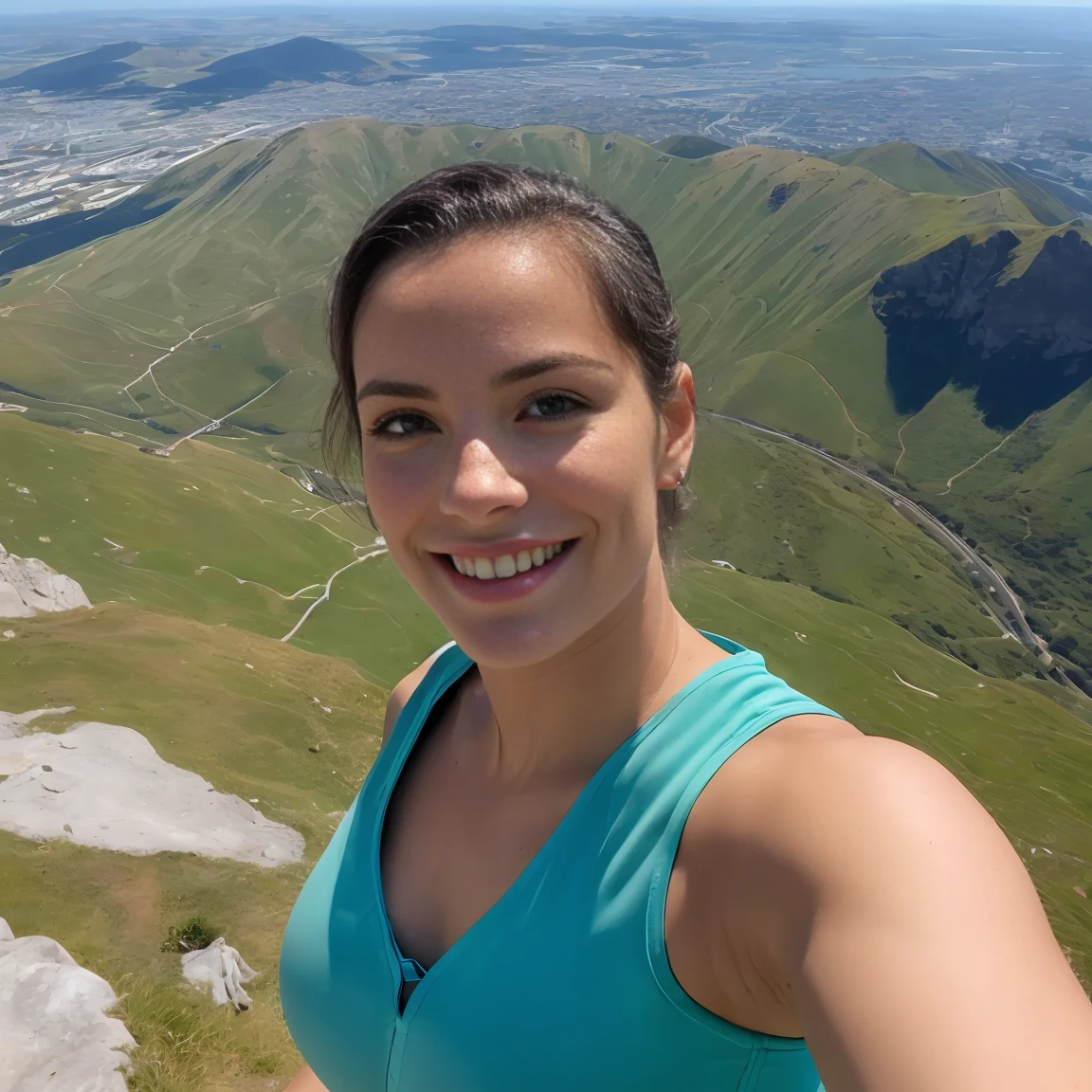 (Selfie, Vue depuis le sommet: 1.4), (Right half of the body: 1.4), Photo RAW uhd d&#39;a 24 year old blonde (Woman with light blue eyes) s&#39;workout at the gym, tout le corps , Soulever des poids dans la salle de sport (), (neckleace), Details (Textures! , poils! , glow, color!! , disadvantages: 1.1), olhos brilhantes com muitos Details (En regardant la caméra), Reflex lighting, Appareil photo reflex, Ultra-quality, affûtage, depth of ﬁeld, grain de film (downtown), Fujifilm XT3, clair comme du cristal, frame downtown, nice face, sharp focus detailed skin pores, oilly skin, coup de soleil, complex eye Details, tout le corps, tetas grandes , yoga pants, s&#39;workout at the gym