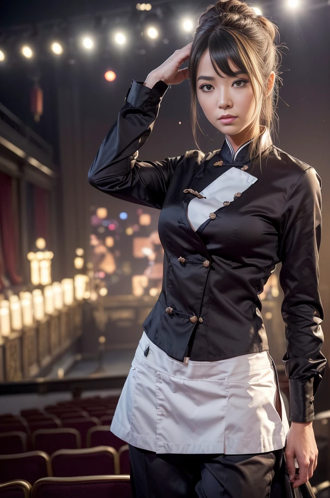 portrait d&#39;une magnifique femme brune légère européenne, 23 ans, cheveux ondulés. elle est mannequin pour le magazine Playboy. sourire subtil, flirte avec la caméra.
elle est très bien habillée, avec des vêtements à la mode. (chemisier en satin, manteau long en laine, pantalon en coton de couleur aléatoire. Tous ces vêtements sont coordonnés avec goût:1.2)

(Elle est debout la nuit, devant le théâtre chinois de Los Angeles:1.4).

yeux parfaits, des mains parfaites, corps parfait, cheveux parfaits, poitrine parfaite, 
UHD, rétine, chef-d&#39;œuvre, précis, anatomiquement correct, Peau texturée, super détail, détails élevés, haute qualité, primé, meilleure qualité, haute résolution, 16k, 8k,