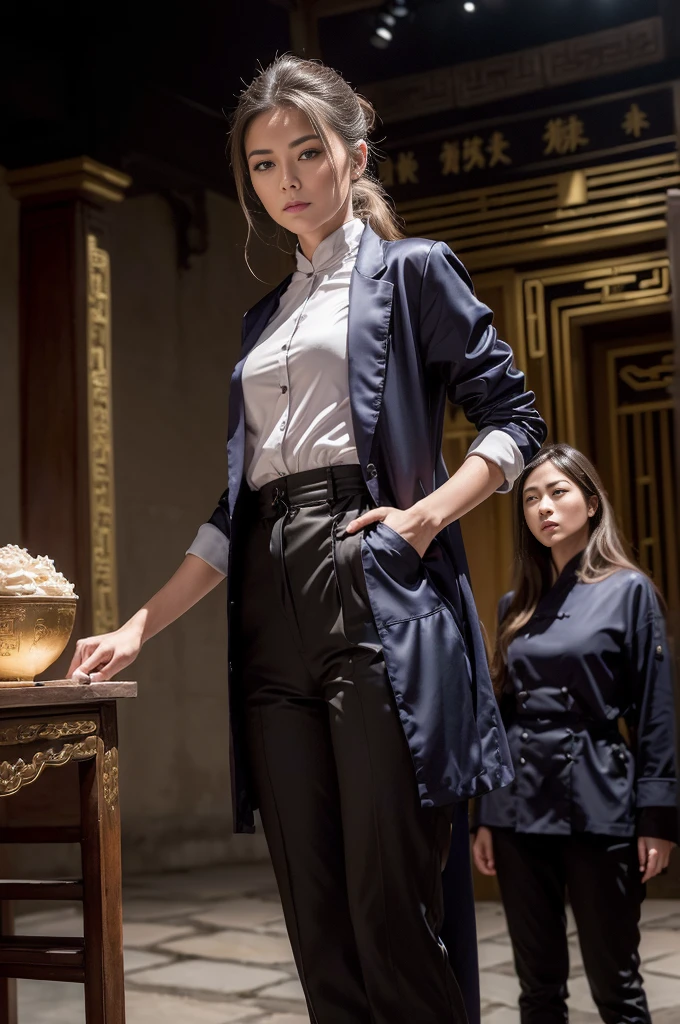 portrait d'une magnifique femme brune légère européenne, 23 ans, cheveux ondulés. elle est mannequin pour le magazine Playboy. sourire subtil, flirte avec la caméra.
elle est très bien habillée, avec des vêtements à la mode. (chemisier en satin, manteau long en laine, pantalon en coton de couleur aléatoire. Tous ces vêtements sont coordonnés avec goût:1.2)
(Elle est debout la nuit, devant le théâtre chinois de Los Angeles:1.4).
yeux parfaits, des mains parfaites, corps parfait, cheveux parfaits, poitrine parfaite,
UHD, rétine, chef-d'œuvre, précis, anatomiquement correct, Peau texturée, super détail, détails élevés, haute qualité, primé, meilleure qualité, haute résolution, 16k, 8k,