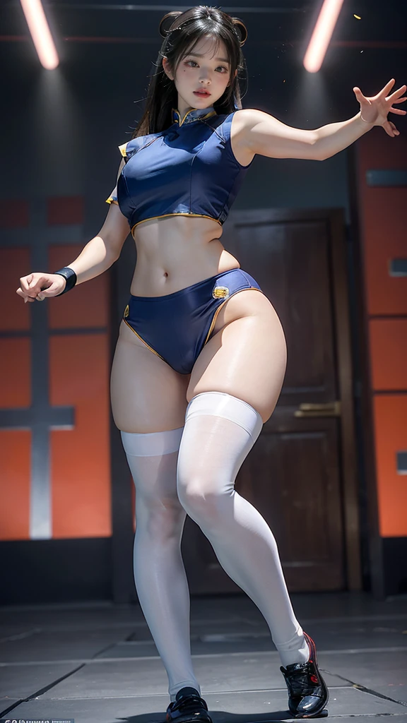 Mix 4, The 20th, 一人in, short_hair, shirt, expensive_Heel,full_body, look_in_Audience, (8K, Raw photo, Highest quality, masterpiece:1.2), (Realistic, photoRealistic:1.37), Professional Lighting, Photon Mapping, Radio City,Physically Based Rendering、body操服(white shirt with lines on the cuffs)wearing bloomers、Wearing dark blue bloomers、Dark blue bloomers thin fit into your crotch、Naughty smile、Yui Hinano、Super big breasts、Nipple erection、expensive socks、sneakers、Sexy pose、naked