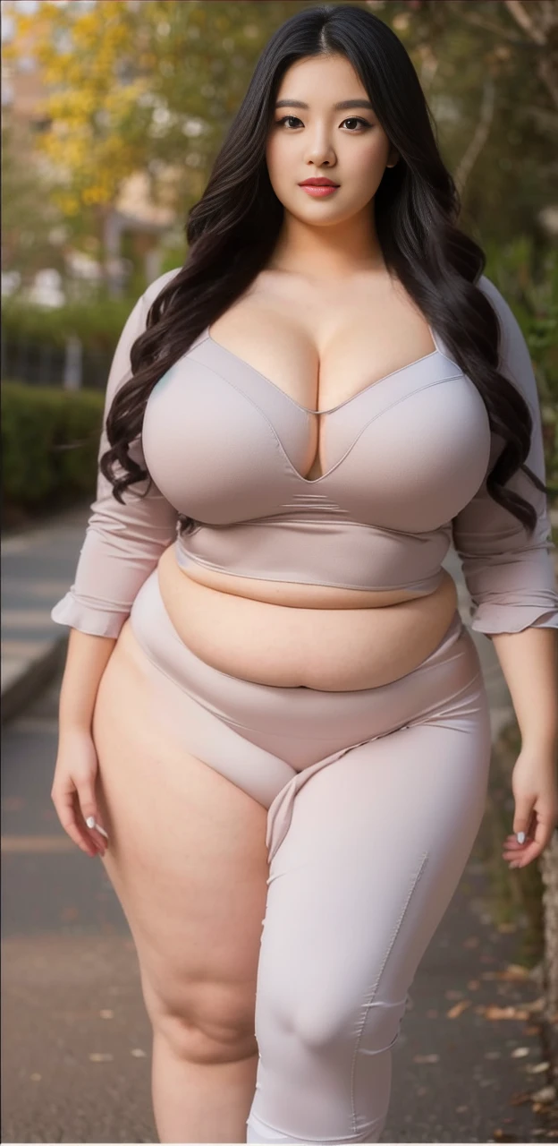 ((best quality)), ((masterpiece)), (detailed), perfect face, araffeTight skirtsShort , thicc, wavy short hair, she has a jiggly fat round belly, bbwchan, wearing tight simple clothes, skinny waist and thick hips, widest hips, her belly is fat and round, soft curvy shape, hyperrealistic full figure, wearing a cute top, wide hips, Blue swimsuit,On the beach by the seaBlue