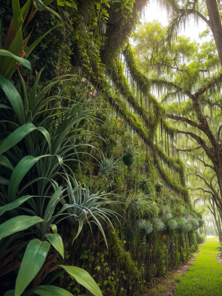 air plants growing in Florida in nature.