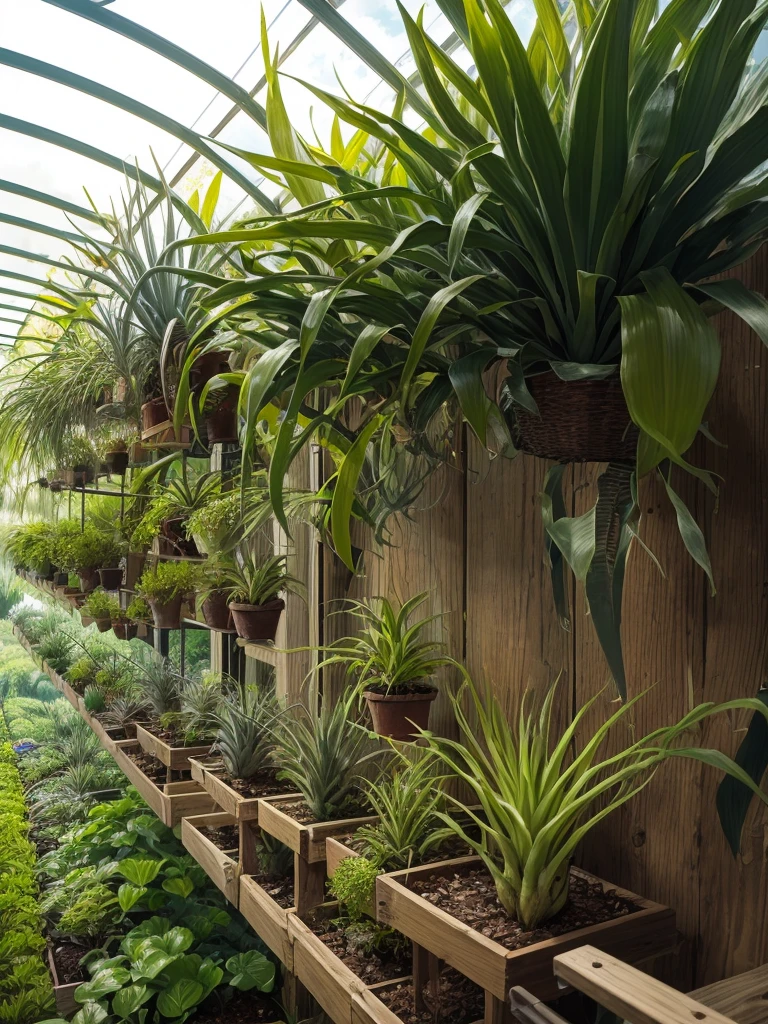 air plants growing in Florida in nature.