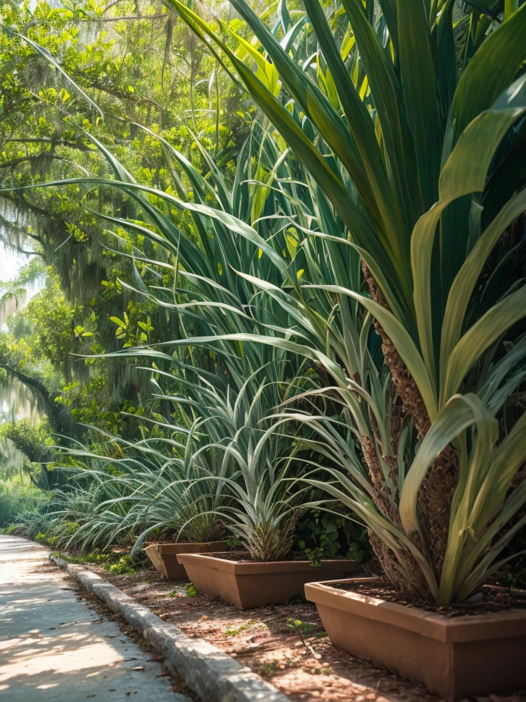 air plants growing in Florida in nature.