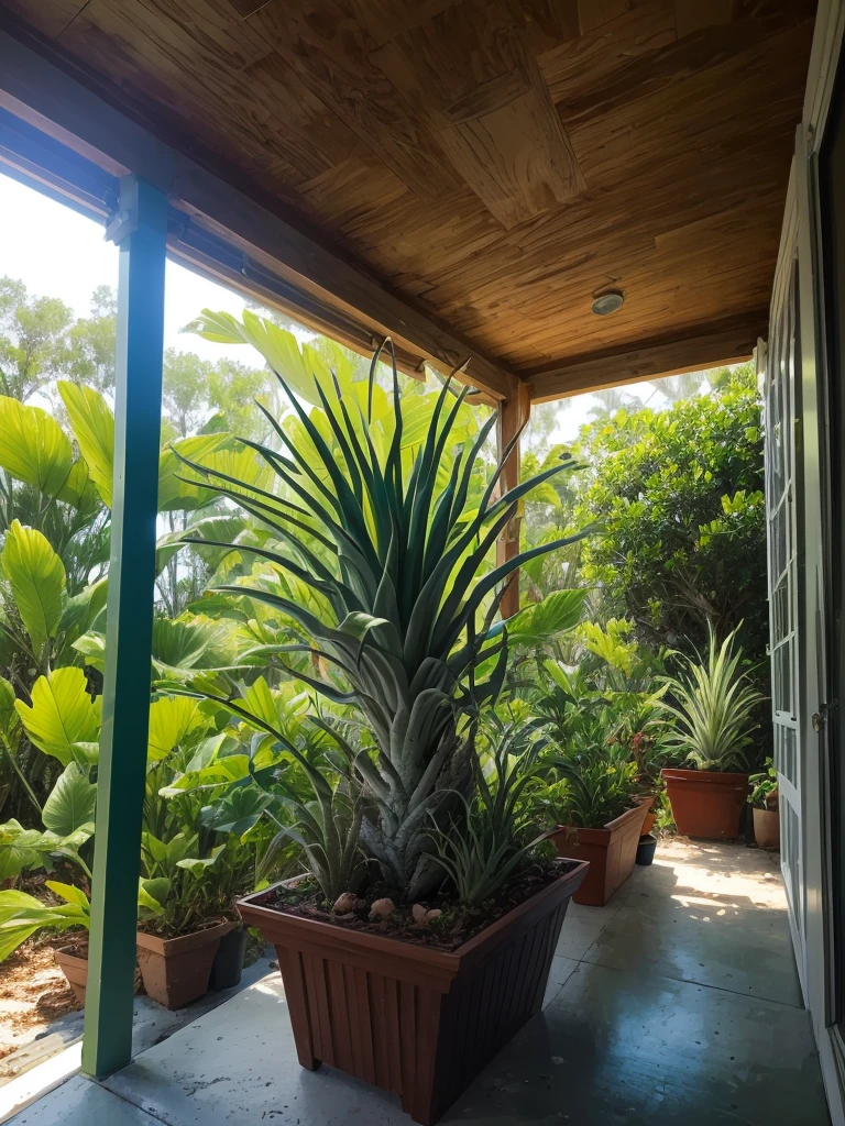 air plants growing in Florida in nature.