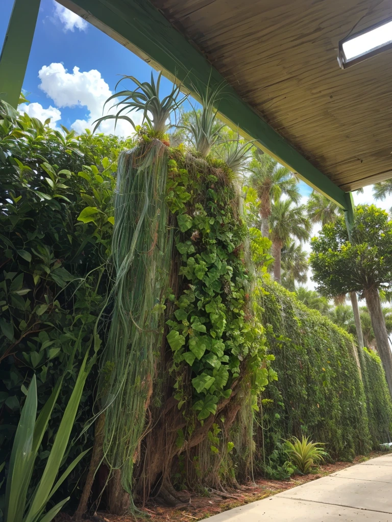 air plants growing in Florida in nature.