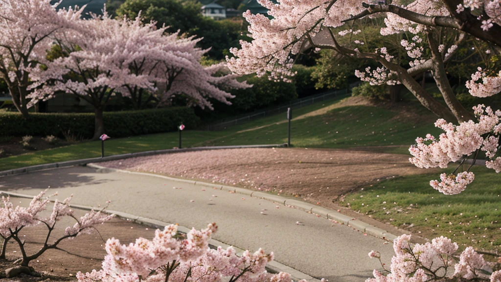 Pink cherry blossoms