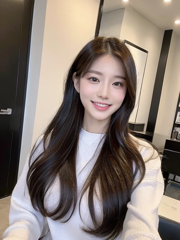 (highest quality, Very detailed, Realistic:1.37, full body shot, full body photo), Professional, Fine and beautiful eyes, Beautiful lip detail, Detailed facial features, Natural skin color, Perfect skin texture, Delicate expression, High-resolution images, Realistic face, Realistic skin, Real Face, big smile, Very detailedな髪, (Yuki), 20-year-old, successful female entrepreneur, fashionable