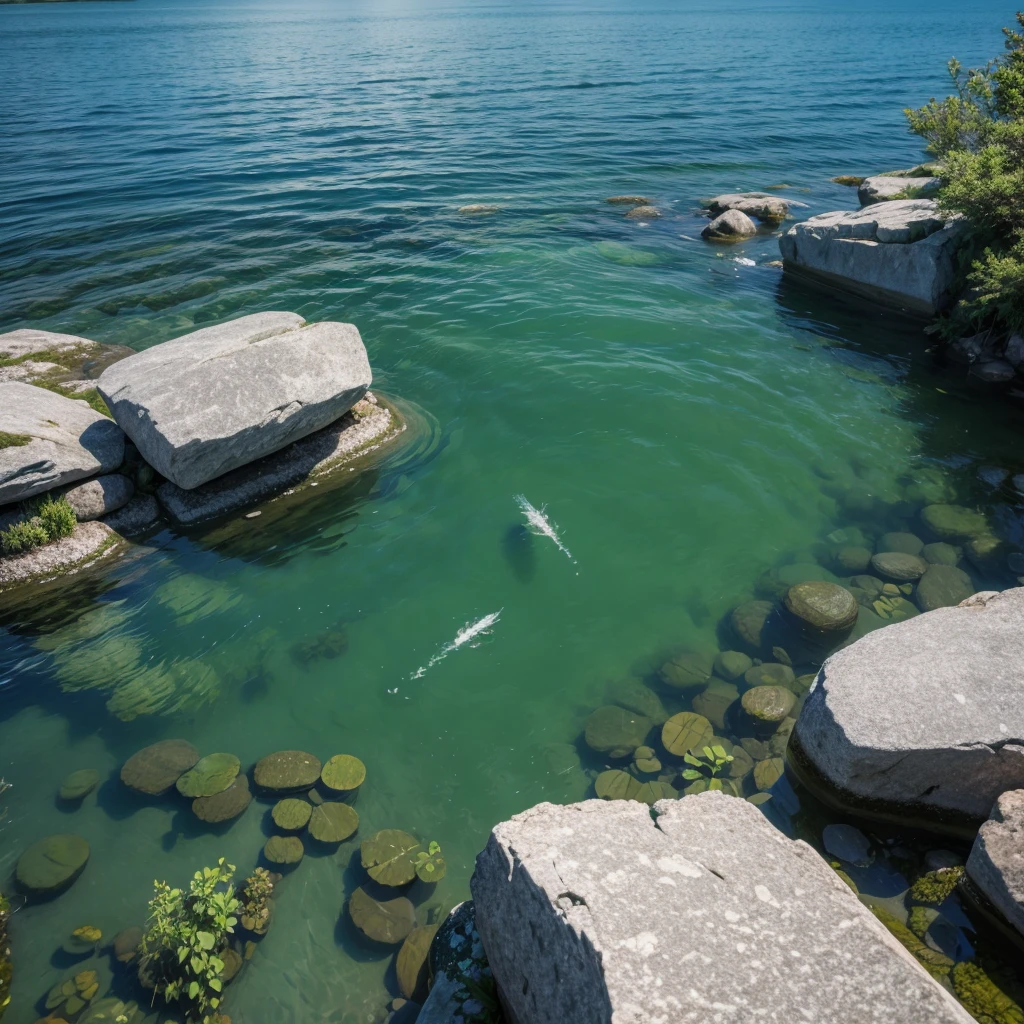 Background honas in the water. nature
