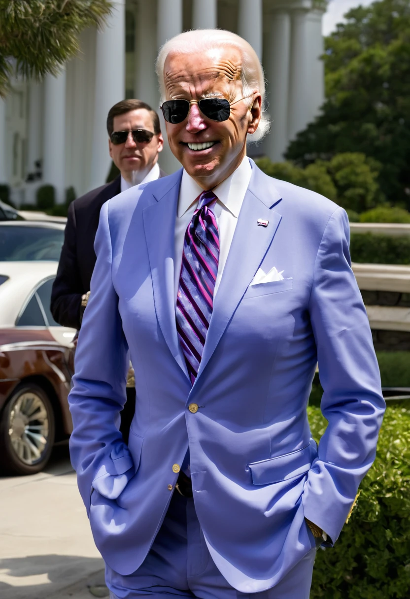 Joe Biden dressed in really bad drag. High resolution.