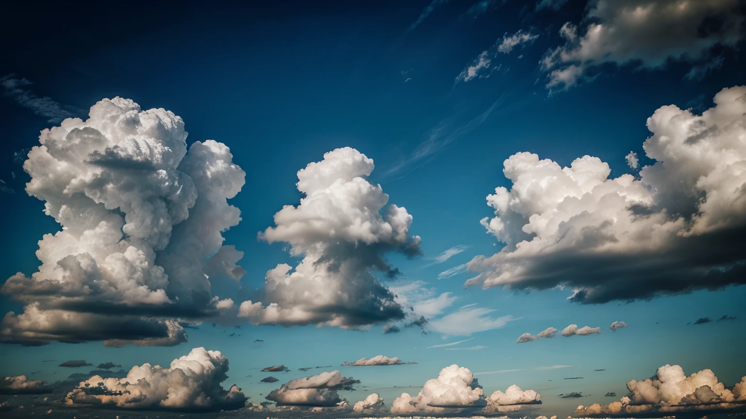 The sky with very beautiful clouds