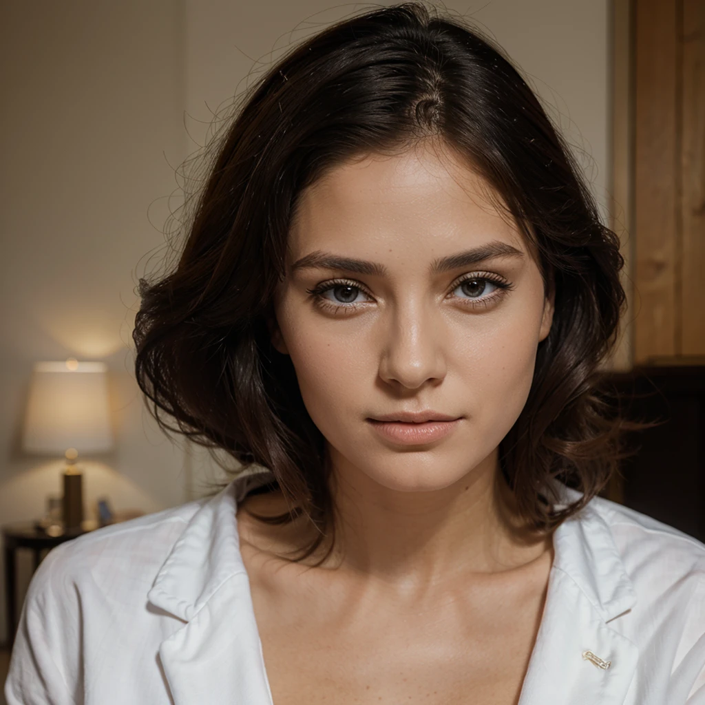 cette femme me regarde de face