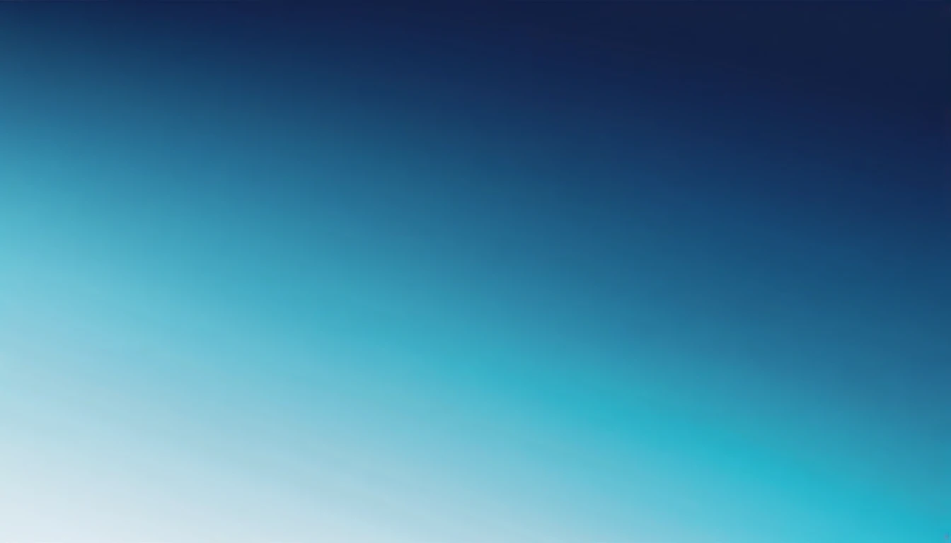 Produce an artistic blue gradient background with a gradient that smoothly shifts from turquoise to midnight blue, ideal for sophisticated designs.