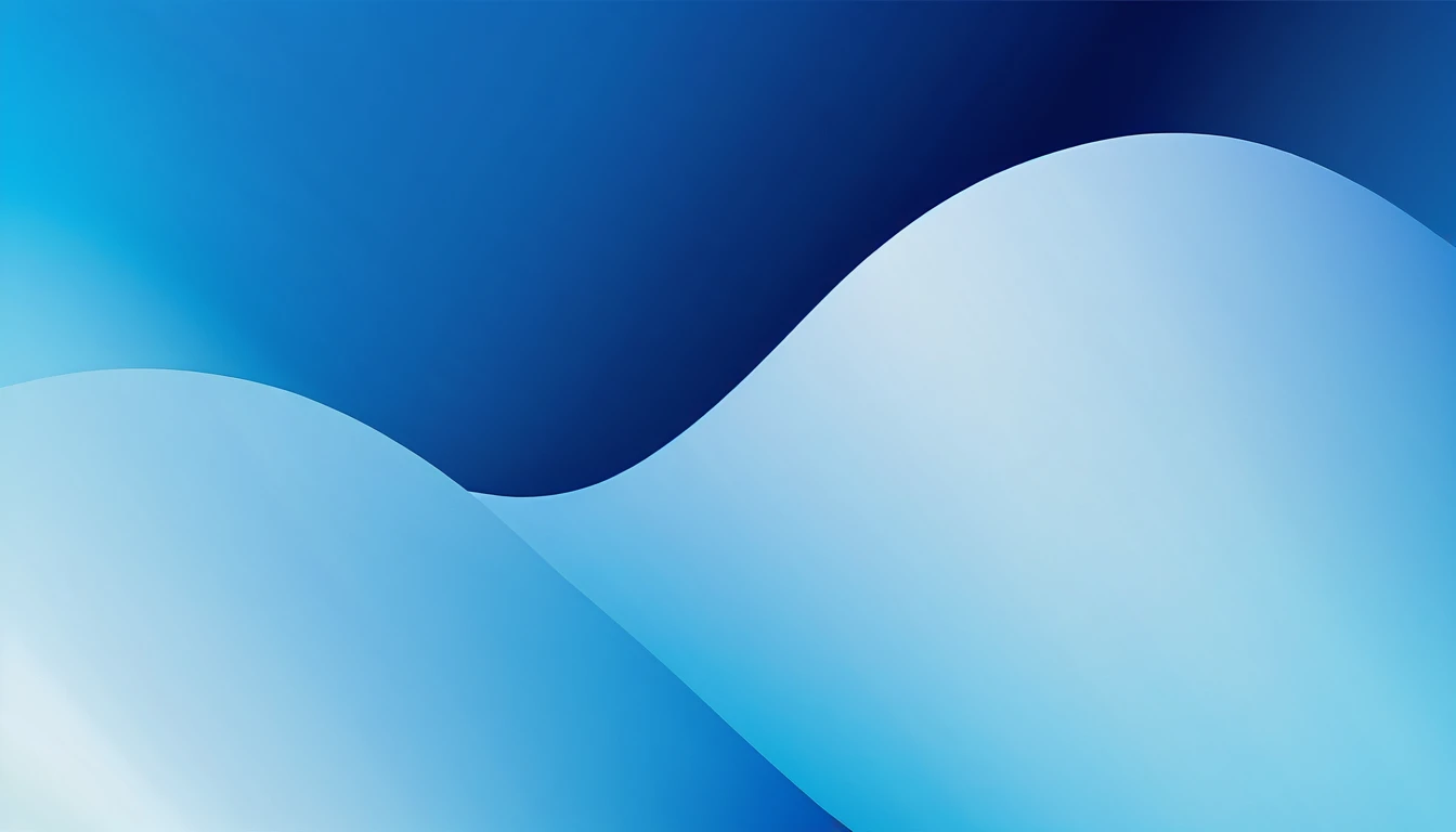 Create an image featuring a dynamic blue gradient background that blends azure, cerulean, and navy shades for a striking visual impact.

