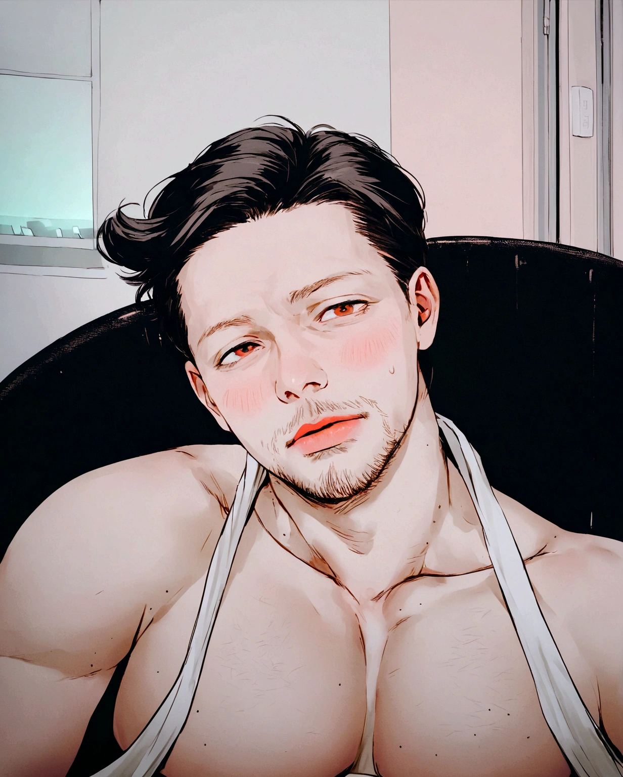 Make this image a doctor saving lives in an office