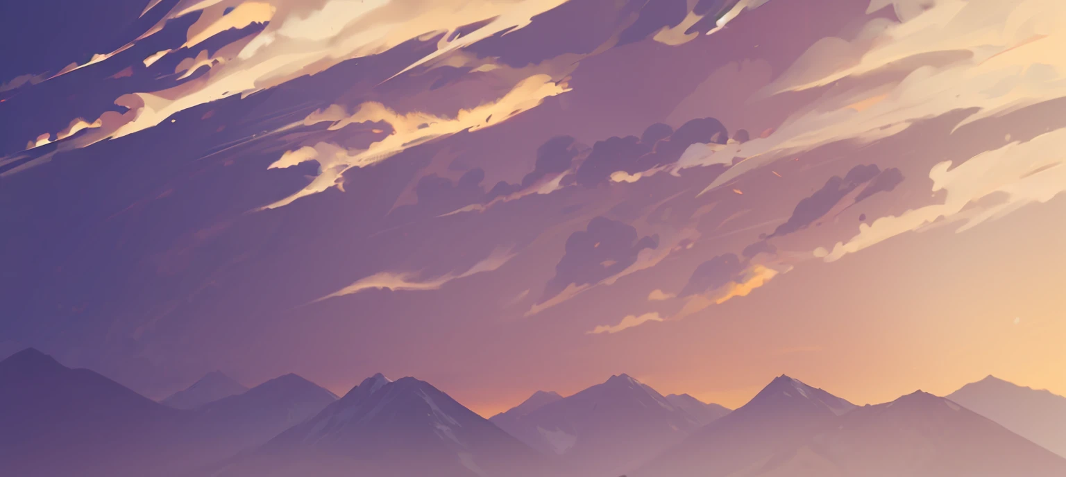 dawn time, daybreak sky, dark morning, mountain silhouette farr away,