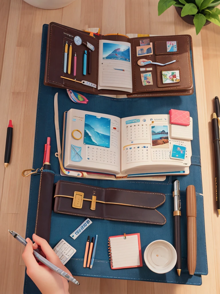 Create a art in full resolution, 4k, for shirt print with those keywords: scrapbook, journaling, journaling pack, cool journaling, journaling pens, journaling girls, happy journaling, journaling,