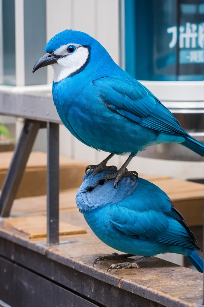 Blue bird mascot