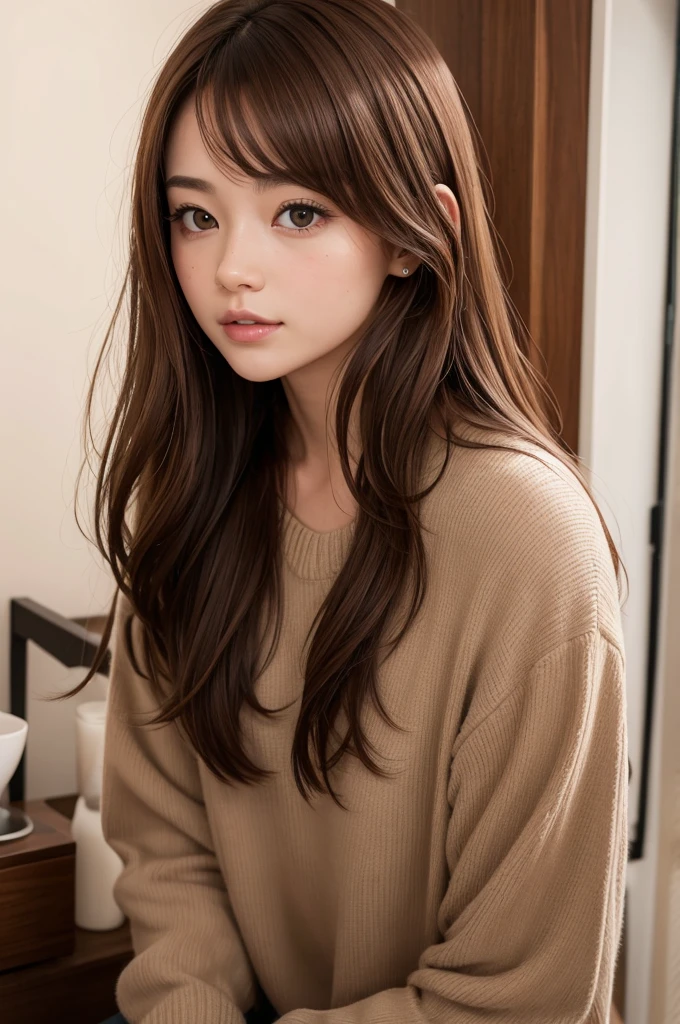 One with brown hair