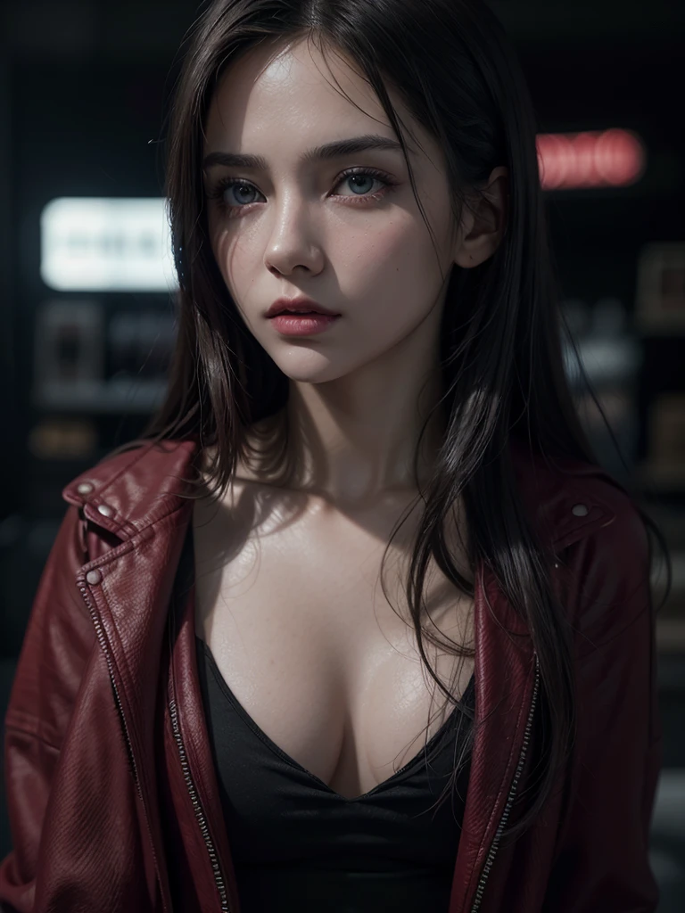 A red X over an e-commerce website, a declining sales graph, 1girl, detailed eyes, detailed lips, hyperrealistic, photorealistic, 8k, cinematic lighting, muted colors, moody atmosphere, complex background, detailed product display, detailed interface, realistic textures, seamless composition, dramatic perspective, minimal design