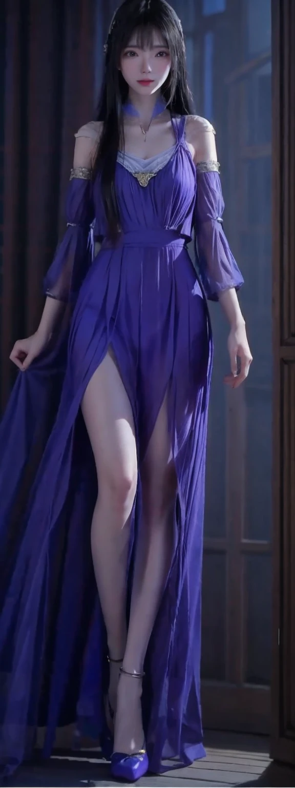 1 girl, solo,full body,long legs,