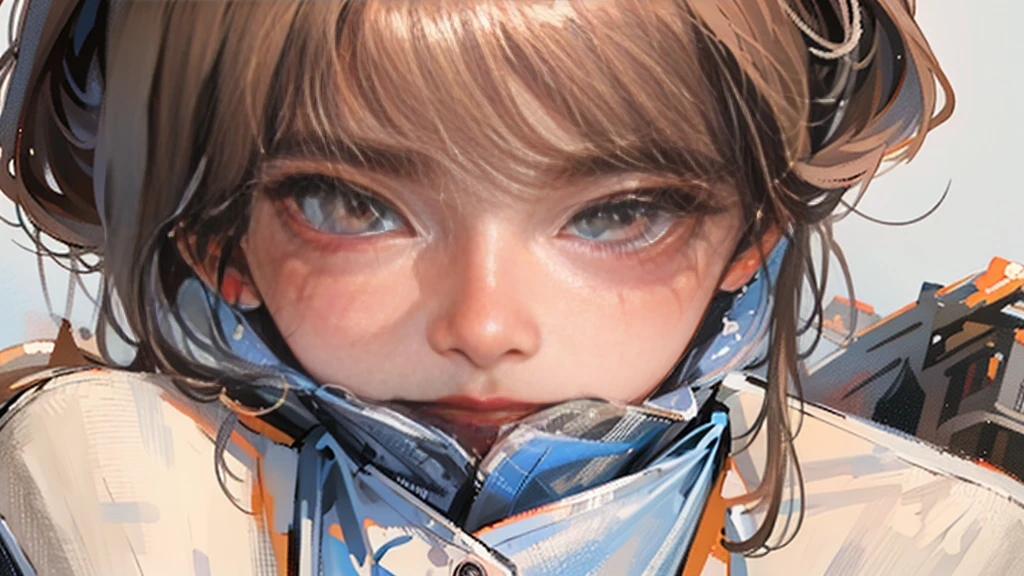 Ultra-realistic CG ,((premium、8K、32k、masterpiece)), (Ultra-thin illustration)、(Ultra-high resolution), Intelligent woman, Looking down at the viewer, Seductive upward glance, A look of disgust, blush, hot, ((Upper body close-up, Portrait Style)), (Shooting from below:1.3),