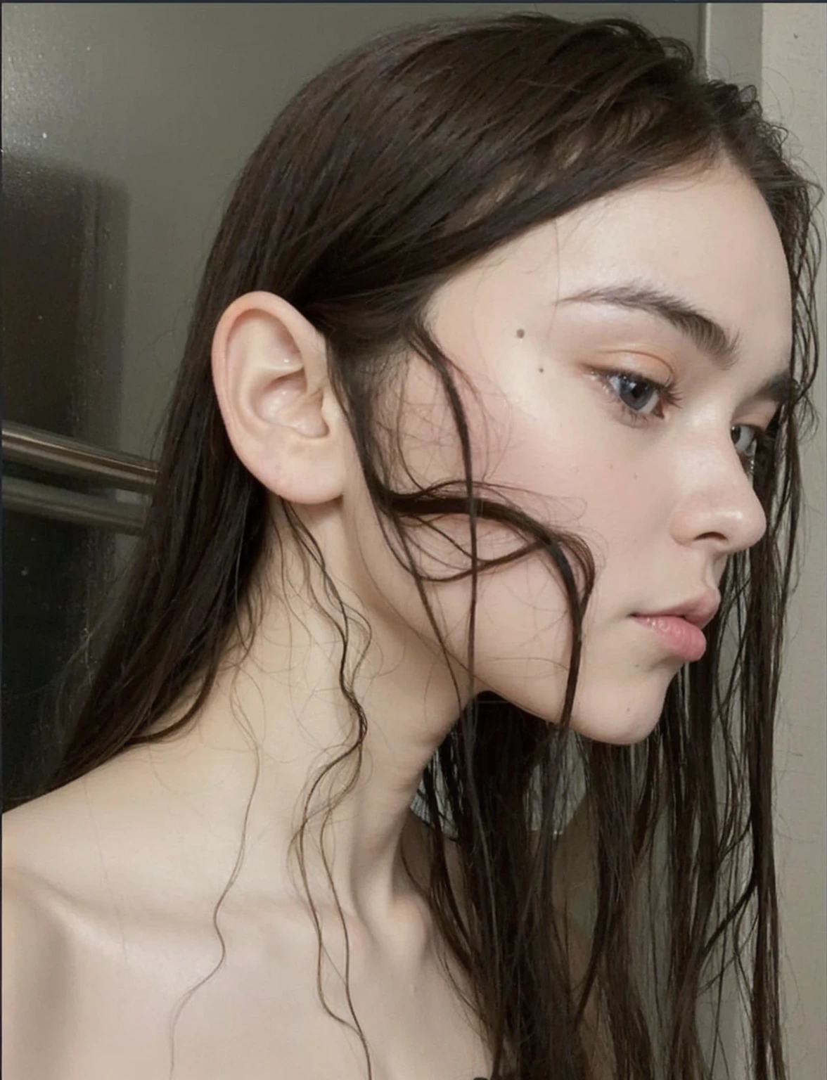 best quality, face focus, soft light, ultra high res, (photorealistic:1.4), RAW photo,
1 russian girl, solo, cute, (pupil, lights in the eyes),  detailed beautiful face, (small chest),(high resolution detail of human skin texture),
(long hair),
indoor,
Damask Shirt Dress,
(portrait), perfect body, blue eyes, beautiful hair, sexy body, sexy lips, big breasts, young 16 years, plump lips, masterpiece, slim body, deep shadows, light skin