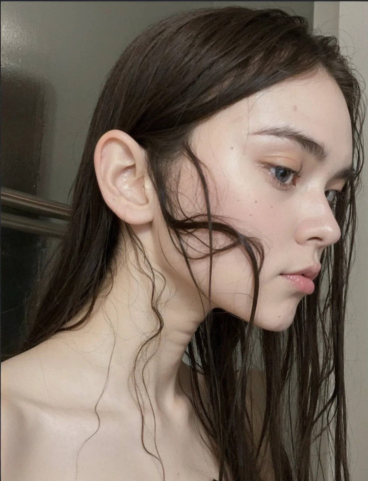 best quality, face focus, soft light, ultra high res, (photorealistic:1.4), RAW photo,
1 russian girl, solo, cute, (pupil, lights in the eyes),  detailed beautiful face, (small chest),(high resolution detail of human skin texture),
(long hair),
indoor,
Damask Shirt Dress,
(portrait), perfect body, blue eyes, beautiful hair, sexy body, sexy lips, big breasts, young 16 years, plump lips, masterpiece, slim body, deep shadows, light skin