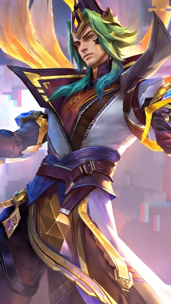 (Intricate Details, Masterpiece, Best Quality, High Resolution, 8k), (1man), (male:1.2), mature, dandy face, finely detailed eyes and face, toned body, masculine appeal, commanding presence, hot stud, bulging biceps and triceps, well-developed quadriceps and hamstrings, light skin, burgundy straight layered bangs hair, aquamarine eyes,  ornate details,  portrait, solo, half shot, looking down, detailed background, detailed face, (cogpunkai, cogpunk theme:1.1),  tech-mage,   [magic|technology], melding of spellcraft and advanced technology,  intricate [spellcasting clothes|mechanical gear], gear shaped glyphs,  ancient crystals,  [gears|ancient spell],  floating particles,  [innovative|enchanting] aura, high tech vehicle in background,   , finely detailed background, Depth of Field, VFX, young man and handsome