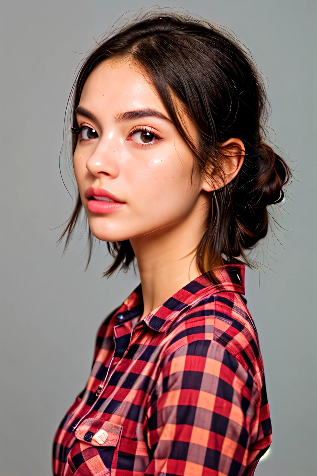 Facial Features:

Capture the distinctive facial features of the person, including their hairstyle, eyebrows, eyes, nose, and lips.
Ensure the avatar has a friendly and approachable expression, similar to the one in the image.
Outfit:

The avatar should wear a red checkered shirt, similar to the one in the image.
Pay attention to the details of the shirt, including the pattern and color.
Style:

The overall style should be semi-realistic with a touch of cartoonish charm, suitable for a profile picture.
Use bright and vibrant colors to make the avatar stand out.
Background:

The background should be simple and not distracting, possibly a plain color or a subtle gradient, to ensure the focus remains on the avatar.
Avoid overly complex backgrounds to maintain clarity in the small profile picture format.
Format:

The final avatar should be in a high-resolution format, optimized for use as a WhatsApp profile picture.
Ensure the avatar is clear and recognizable even when displayed in a small size.
