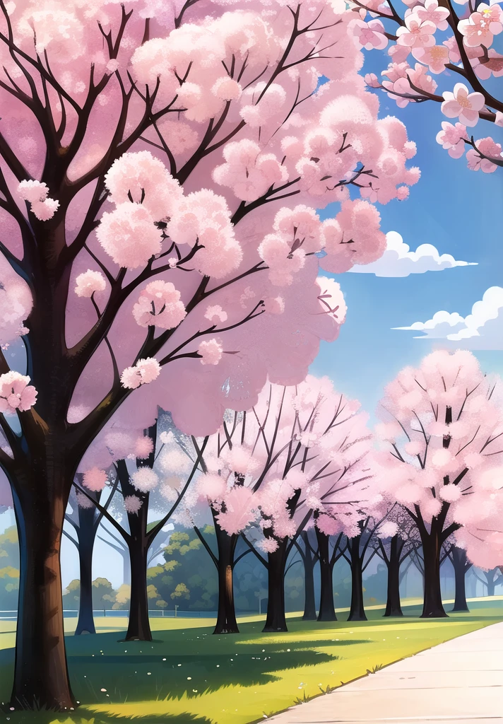 big blossom tree background,