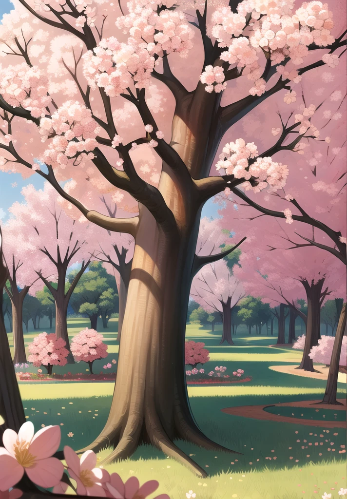 big blossom tree background,