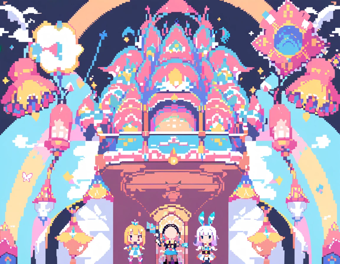 Pixel Art,Pixelated,8 bit,Retro game,Vibrant colors,Retro Style,Pixel animation,Low resolution,Alice's Adventures in Wonderland,Alice's Pixel Man