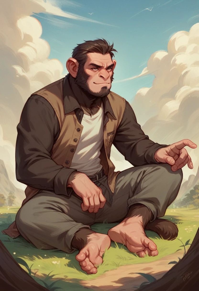 A monkey winning the Grammy