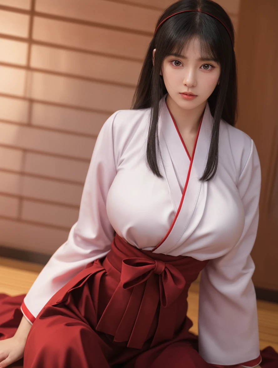 spread pussy, masterpiece,1girl,completely nude, <lora:Saya-spread pussy(fingers):1> <lora:Saya-spread%20pussy%28fingers%29:1> 1girl, bangs, bare_shoulders, breasts, brown_eyes, detached_sleeves, hair_between_eyes, hair_red ribbon, hakama, hakama_skirt, japanese_clothes, red kimono, large_breasts, long_hair, looking_at_viewer, white_kimono, <lora:SagirinV5.1:0.7> Sagirin