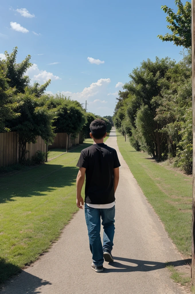 Walking boy