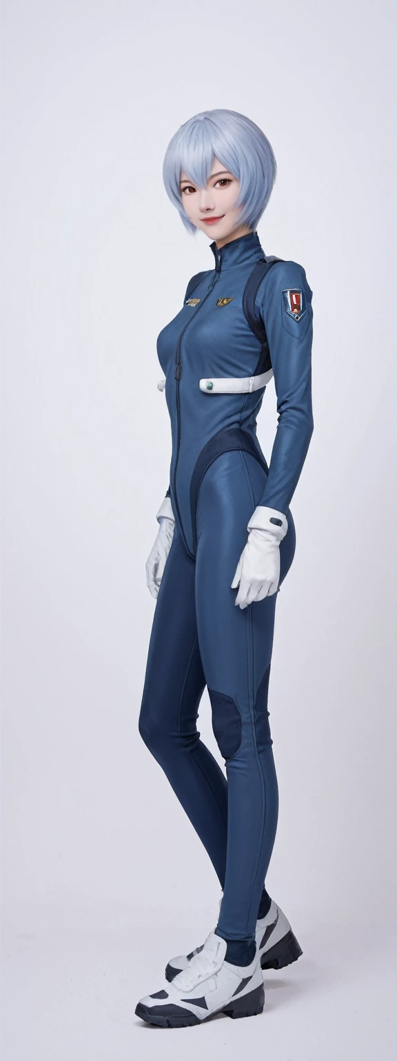 realistic,score_9, score_8_up, score_7_up,
ayanami rei, solo,full body,EVA combat suits,smirk,