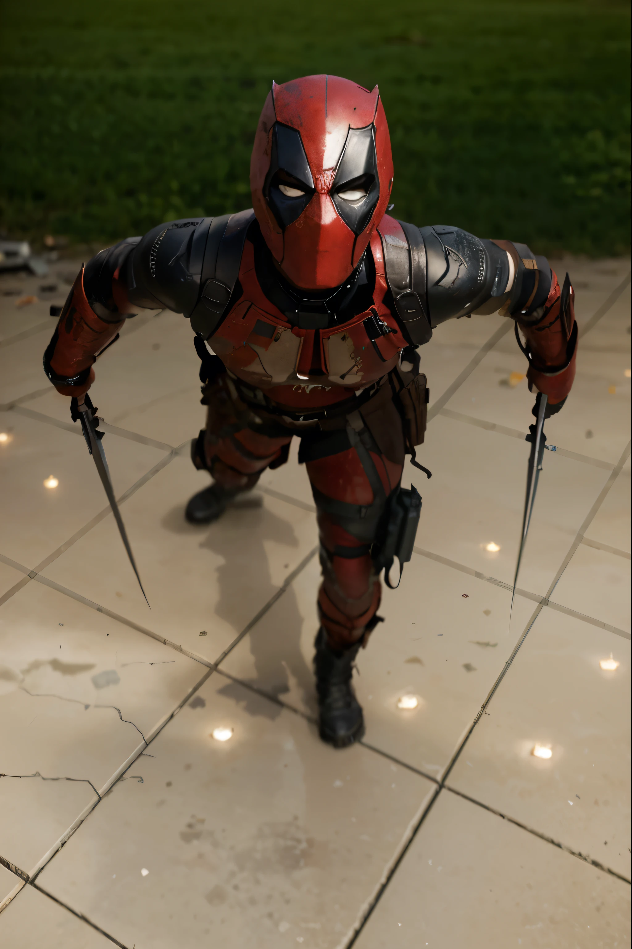 (Best quality, 8k, 32k, Masterpiece, UHD:1.2), "Transform the scene into the desolate and chaotic void timeline junkyard reality from the Deadpool and Wolverine or Deadpool 3 movie. Imagine a sprawling wasteland filled with the remnants of destroyed and abandoned structures. The ground is littered with debris, twisted metal, and shattered glass, creating a sense of desolation and ruin.
The sky above is an ominous gray, casting a dull, oppressive light over the scene. Scattered throughout the landscape are recognizable artifacts and remnants from various FOX Marvel characters' worlds, such as fragments of Sentinels, pieces of advanced technology, and iconic items from the X-Men, Fantastic Four, and other franchises.
The area is devoid of any people, emphasizing the loneliness and abandonment of this timeline. The remnants of battles and conflicts are evident, with damaged vehicles, crumbling buildings, and scorch marks covering the ground. This setting should evoke a sense of lost hope and survival, capturing the chaotic and fractured nature of this reality where the FOX Marvel characters are struggling to endure."