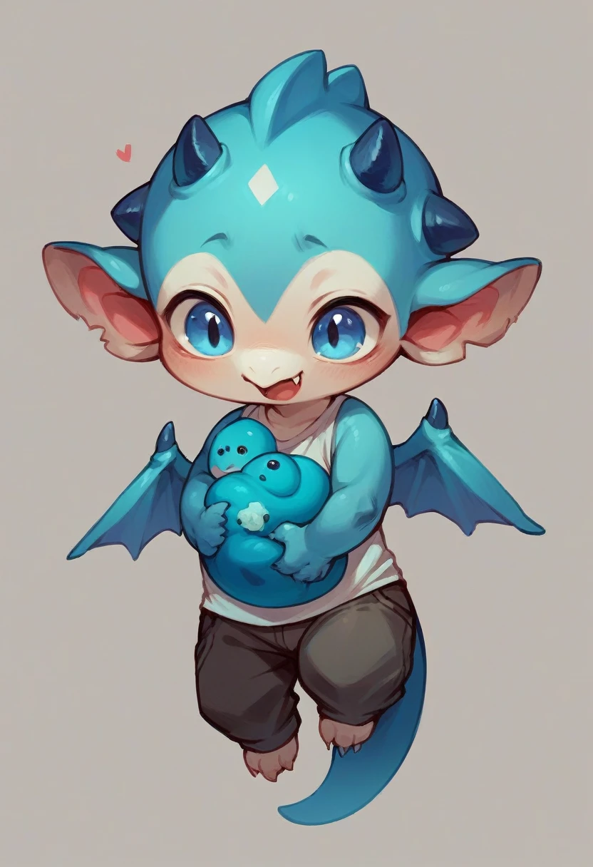 A blue dragon baby 4k