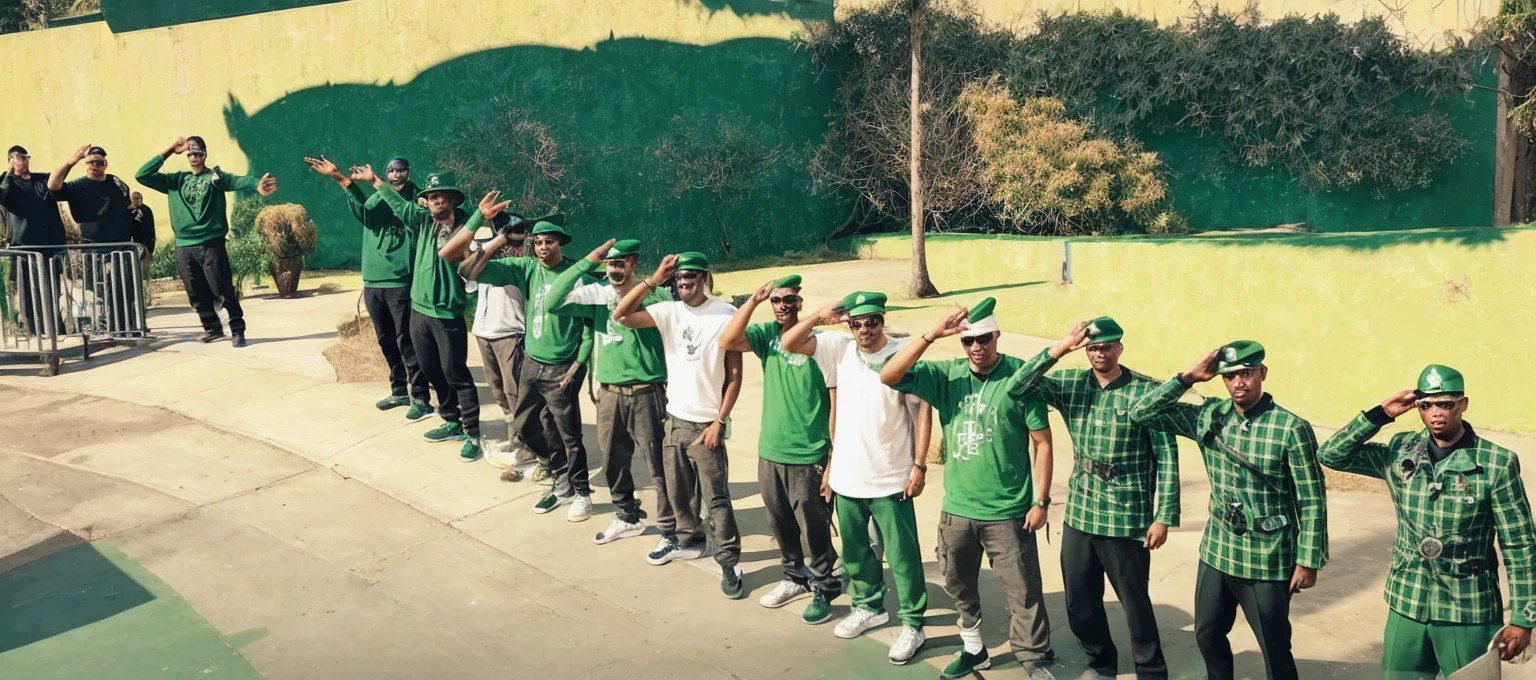 green gang salute