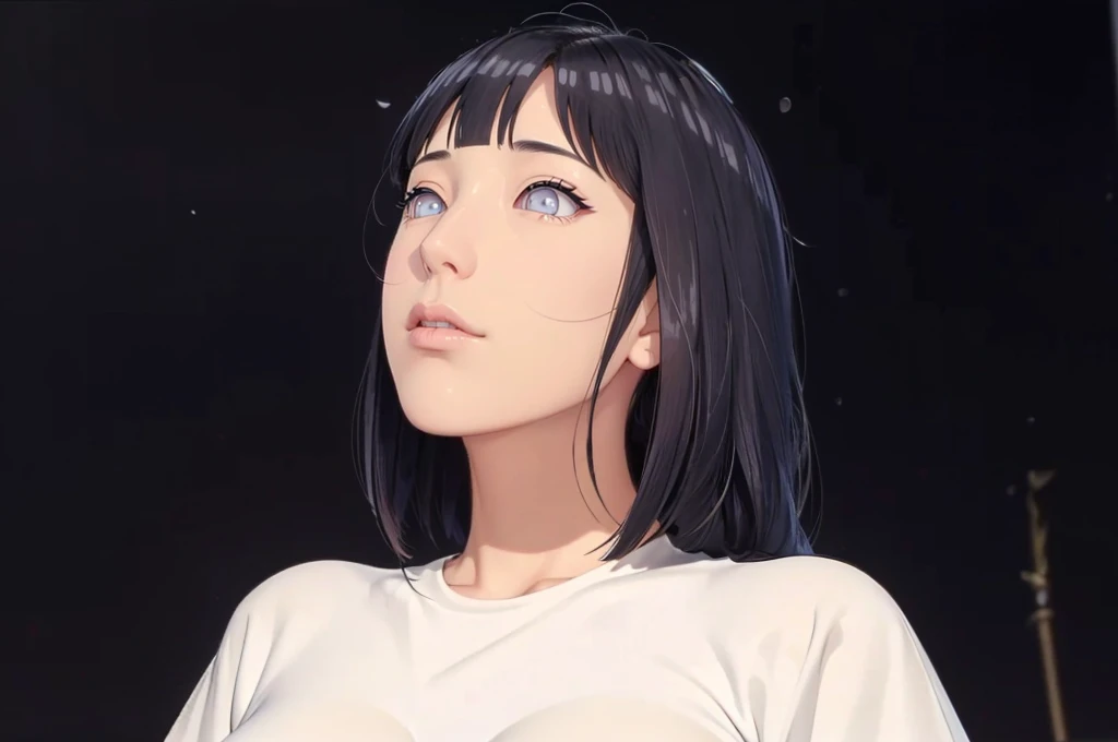 (((Perfect body,White and tender skin,(((Mermaid skirt,fishtaildress,浅蓝色Mermaid skirt,White wool cardigan))),(((hyuugahin, "black long hair", blue eyes,blunt bangs))),((masterpiece)),high resolution, ((Best quality at best)),masterpiece,quality,Best quality,((( Exquisite facial features,Looking at the audience,There is light in the eyes,blush,Happy,lol))),))),(((Light and shadow,Huge breasts,))),(((Looking at the camera,black background))))