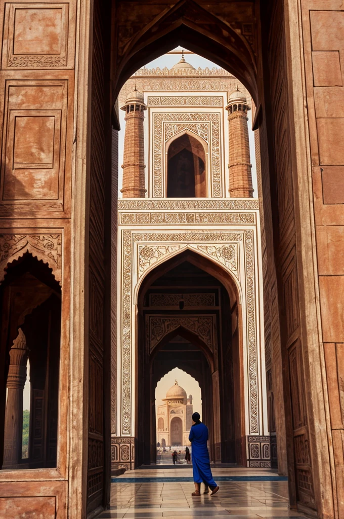 Taj mahal near kutubminar