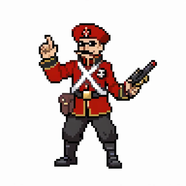 commissar. simple background