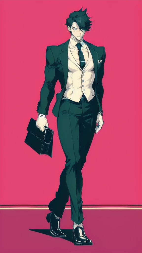 full body in image, masculine pose, simple hair, gentleman suit, suit social, terno, full man, male body, slender body, short hair, full body, hot body, sexy male body, dinamic pose, six patch. detalied pose, body, simple background, expressive face, focus on face, line art, sketch