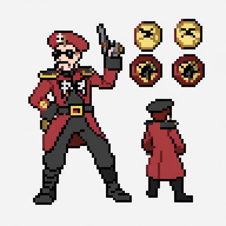 commissar.from warhammer 40k. simple background