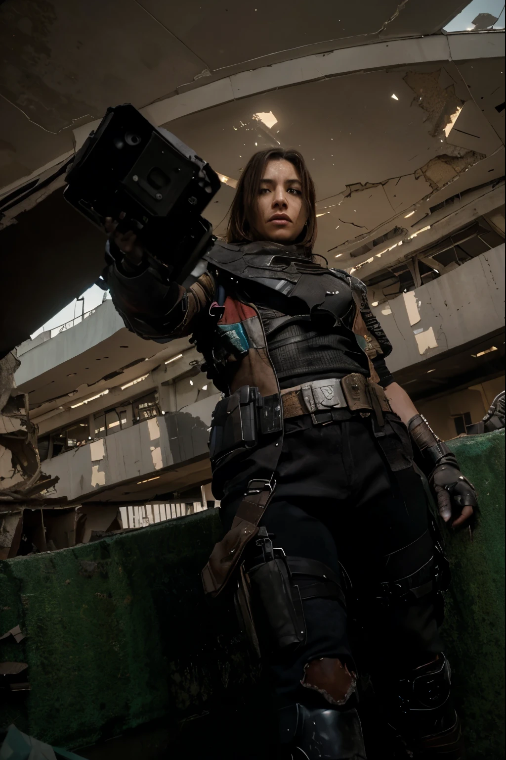 (Best quality, 8k, 32k, Masterpiece, UHD:1.2), "Transform the scene into the desolate and chaotic void timeline junkyard reality from the Deadpool and Wolverine or Deadpool 3 movie. Imagine a sprawling wasteland filled with the remnants of destroyed and abandoned structures. The ground is littered with debris, twisted metal, and shattered glass, creating a sense of desolation and ruin.
The sky above is an ominous gray, casting a dull, oppressive light over the scene. Scattered throughout the landscape are recognizable artifacts and remnants from various FOX Marvel characters' worlds, such as fragments of Sentinels, pieces of advanced technology, and iconic items from the X-Men, Fantastic Four, and other franchises.
The area is devoid of any people, emphasizing the loneliness and abandonment of this timeline. The remnants of battles and conflicts are evident, with damaged vehicles, crumbling buildings, and scorch marks covering the ground. This setting should evoke a sense of lost hope and survival, capturing the chaotic and fractured nature of this reality where the FOX Marvel characters are struggling to endure."