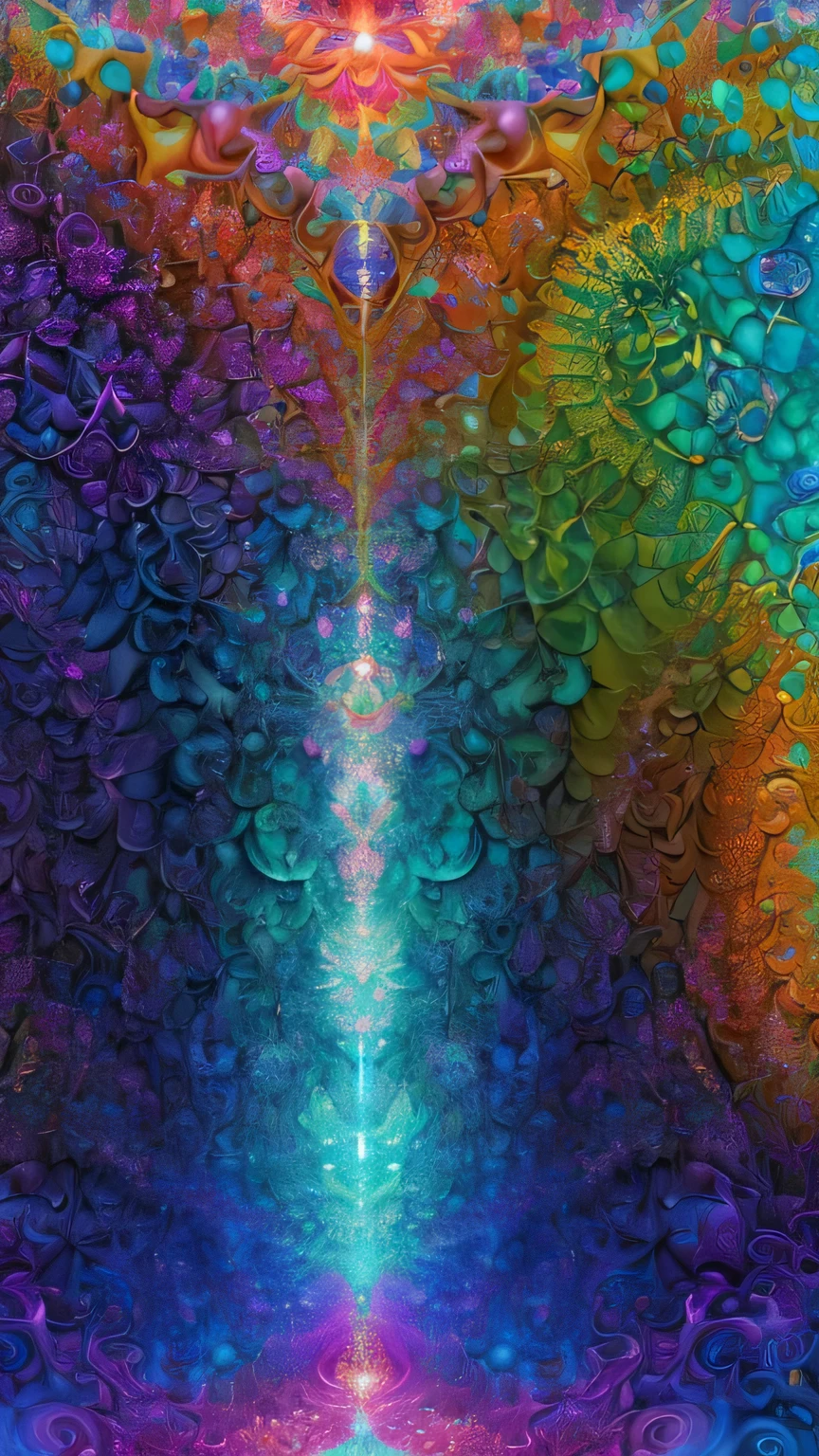 ((surrealism style)), (colorful magical energy flowing through the air, repeating fractal patterns, trippy:1.5), (rickety wooden building:1.1), (by a vast water fall in the dense jungle:1.3),, ((best quality)), ((masterpiece)), ((ultra realistic)), beautiful intricately detailed soft oil painting,