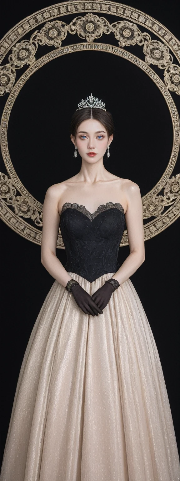 realistic,score_9, score_8_up, score_7_up,
Elegant single woman,Round dress,Shining eyes,Perfection in every detail,An exquisite masterpiece,The beauty of purity and lightness,Gentle,Attention to detail,Purple and Black Lace Circle Princess Dress,Fairy