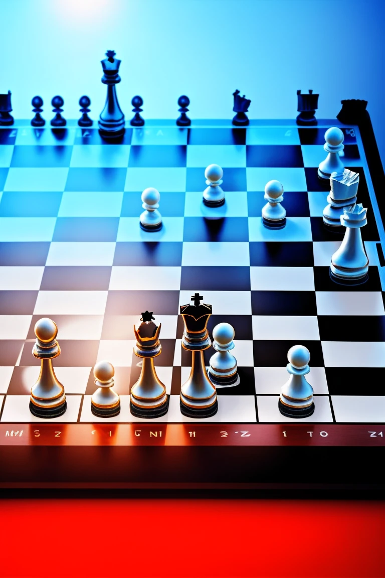  ((Normal chess pieces)), studying chess book, Side light, reflection,The sun reflects light，Silver metal，red flag，luster，Soviet poster style，diffuse reflection，metalictexture，The vista is the blue earth, starry sky, high key, Magnificent Chess propaganda poster,
