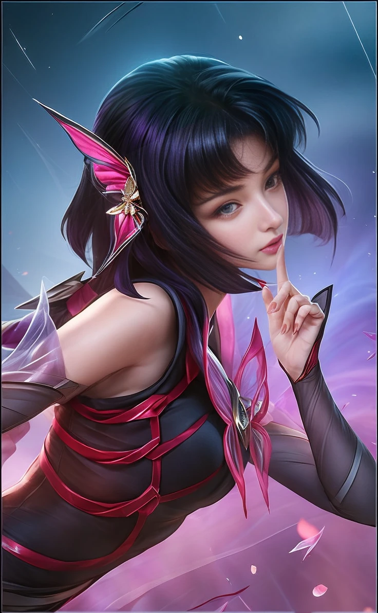 a close up of a woman with transparent veil and purple hair, portrait knights of zodiac girl, extremely detailed artgerm, artgerm. high detail, by Yang J, artgerm detailed, artgerm lau, ig model | artgerm, style of artgerm, ! dream artgerm, style artgerm